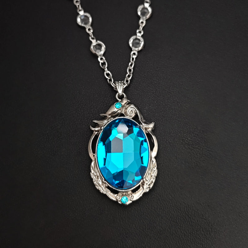 LOVEBUFF Identity V Cryptic Notes Cursed Sapphire Cosplay Necklace