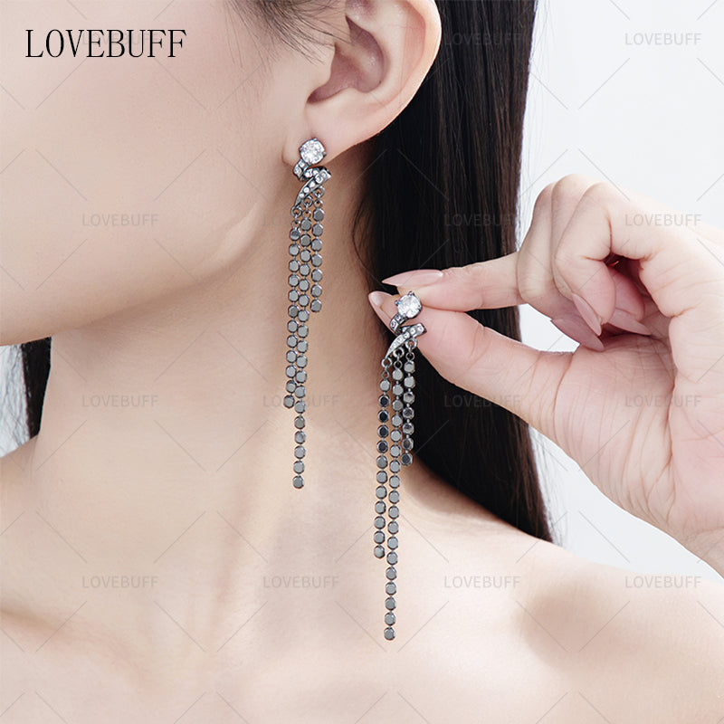 LOVEBUFF Love And Deepspace Heartbeats Ablaze Caleb Passionate Overload MC's Washed Clear Earrings