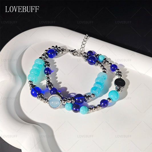 LOVEBUFF LAD You and Midsummer Zayne Runaway Waves MC's Beaded Layered Bracelet