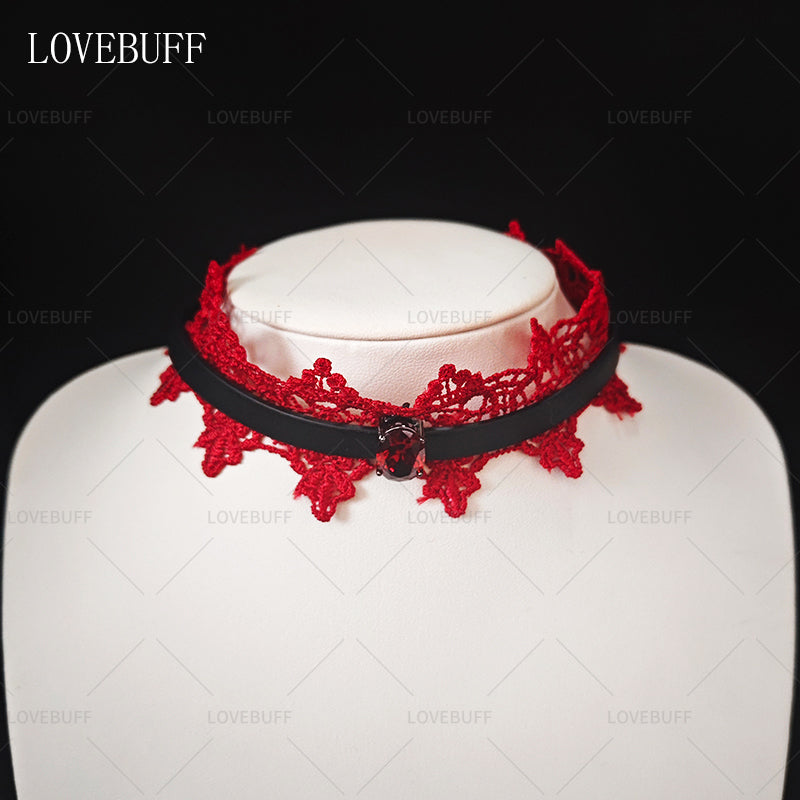 LOVEBUFF Love And Deepspace LAD Sylus: Abyssal Blossom Choker Style Necklace