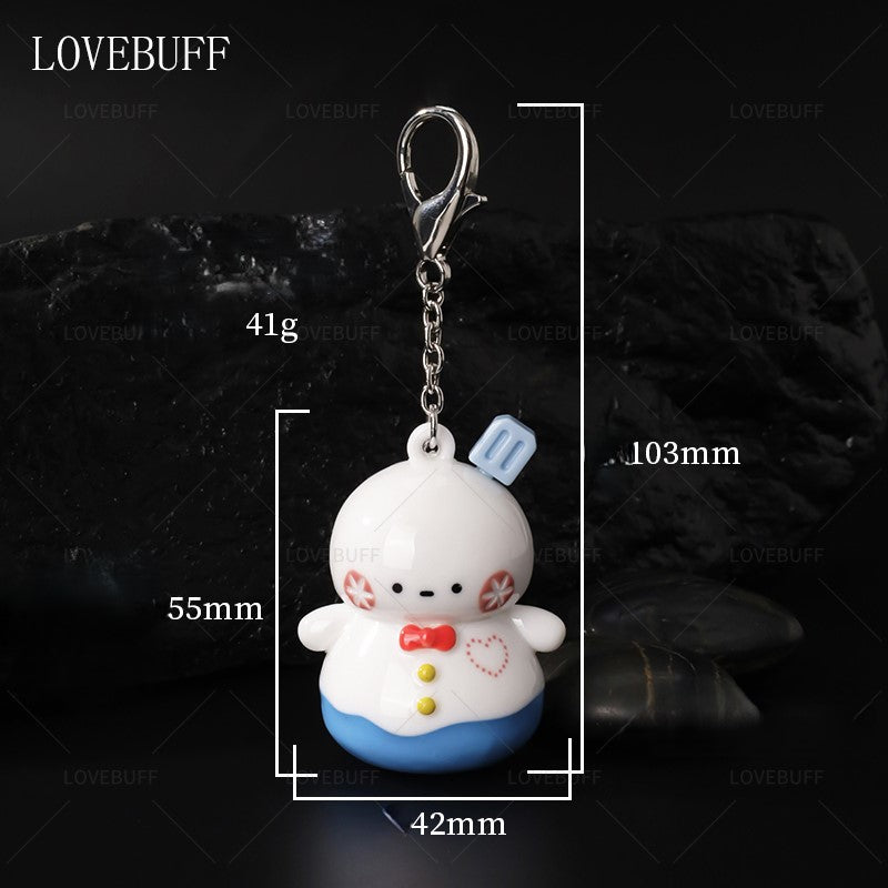 LOVEBUFF Love and Deepspace Zayne Happy Snowman Keychain Pendant Bag Charm