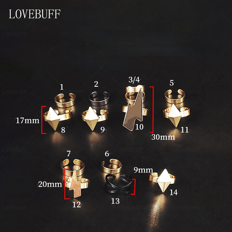 LOVEBUFF Genshin Impact Xilonen Cosplay Accessories 14pc Ring Set