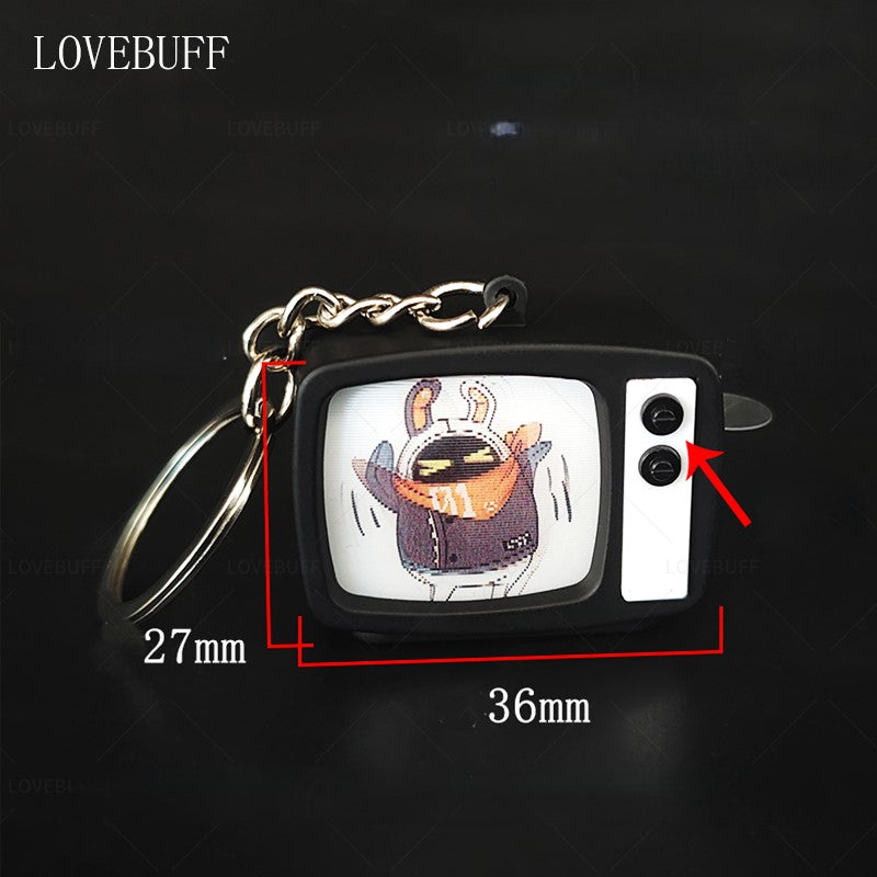 LOVEBUFF Zenless Zone Zero Bangboo-EOUS TV Pendant Keychain Bag Charm