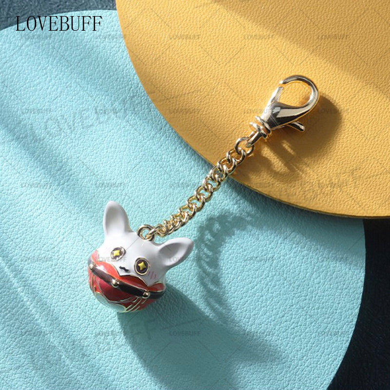 LOVEBUFF(TM) Genshin Impact Klee Jumpy Dumpy Pendant Keychain / Necklace