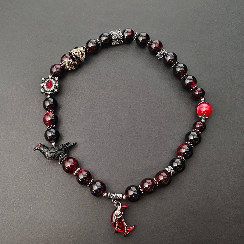 LOVEBUFF LAD Sylus Crow Theme Impression Beaded Bracelet