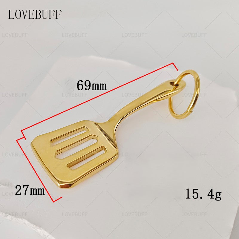 LOVEBUFF League of Legends LOL The Golden Spatula Inspired Keychain Necklace Earrings