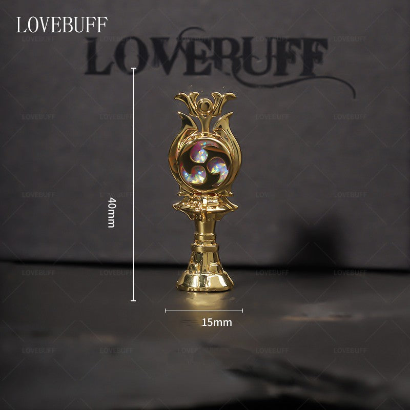 LOVEBUFF Genshin Electro Gnosis Figurine Collectible Desk Decor Cosplay Prop