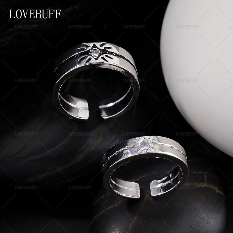 LOVEBUFF LAD Affinity 100 Rafayel Zayne Xavier Ring Style Silver Open Band