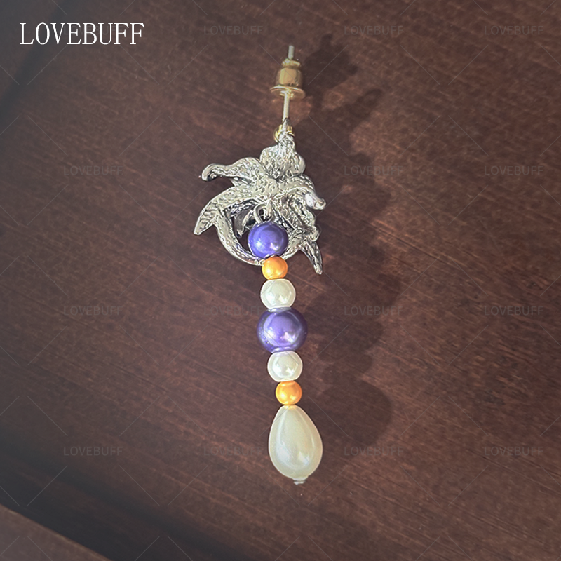 LOVEBUFF Light and Night Osborn Blue Iris Earrings