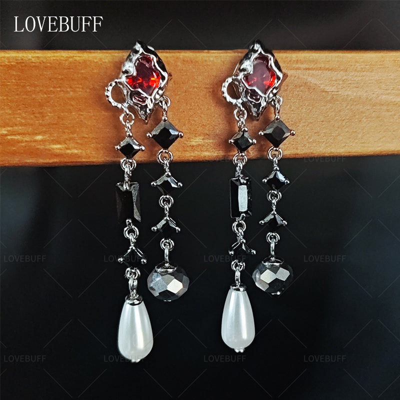 LOVEBUFF LaDs Heartbeats Ablaze Sylus Improvised Flow MC's Crystal Clarity Earrings