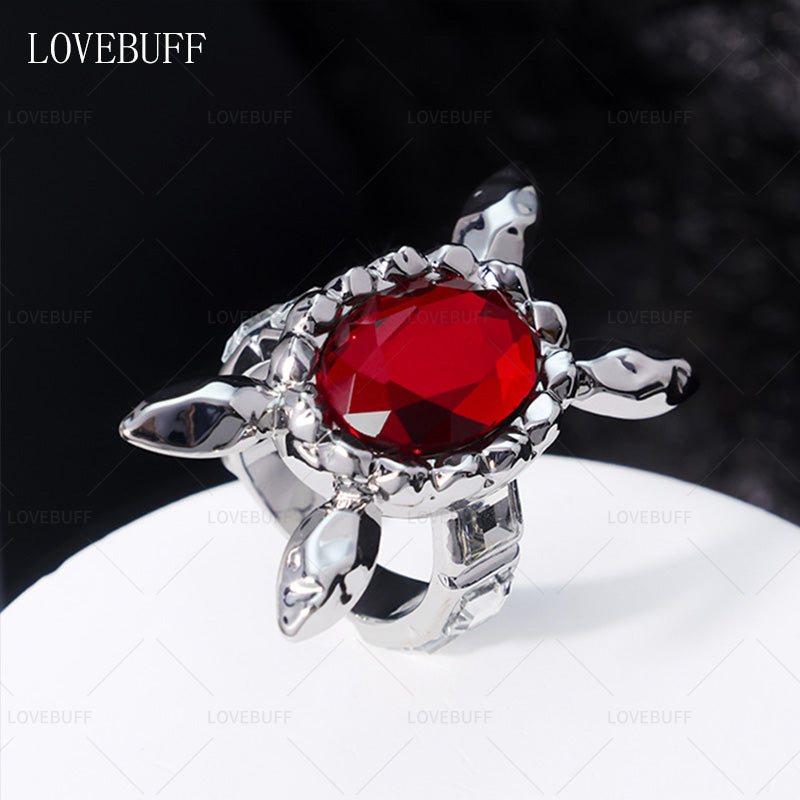 LOVEBUFF Love And Deepspace Sylus Banquet Platinum Plated Copper Open Ring