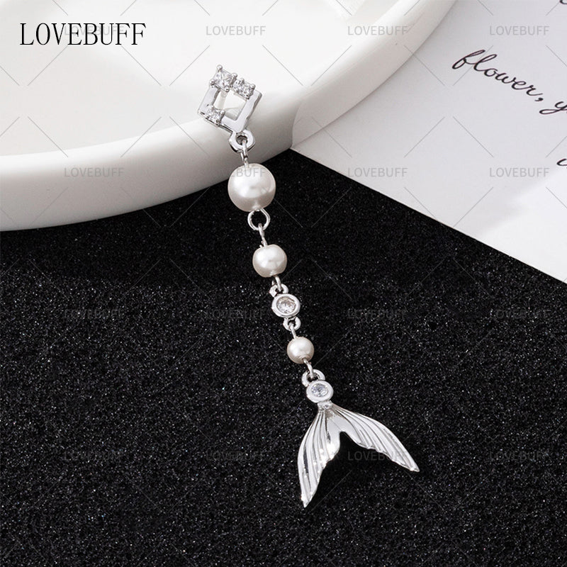 LOVEBUFF Love And Deepspace Heartbeats Ablaze Rafayel Ignited Echoes Fishtail Pearl Earrings