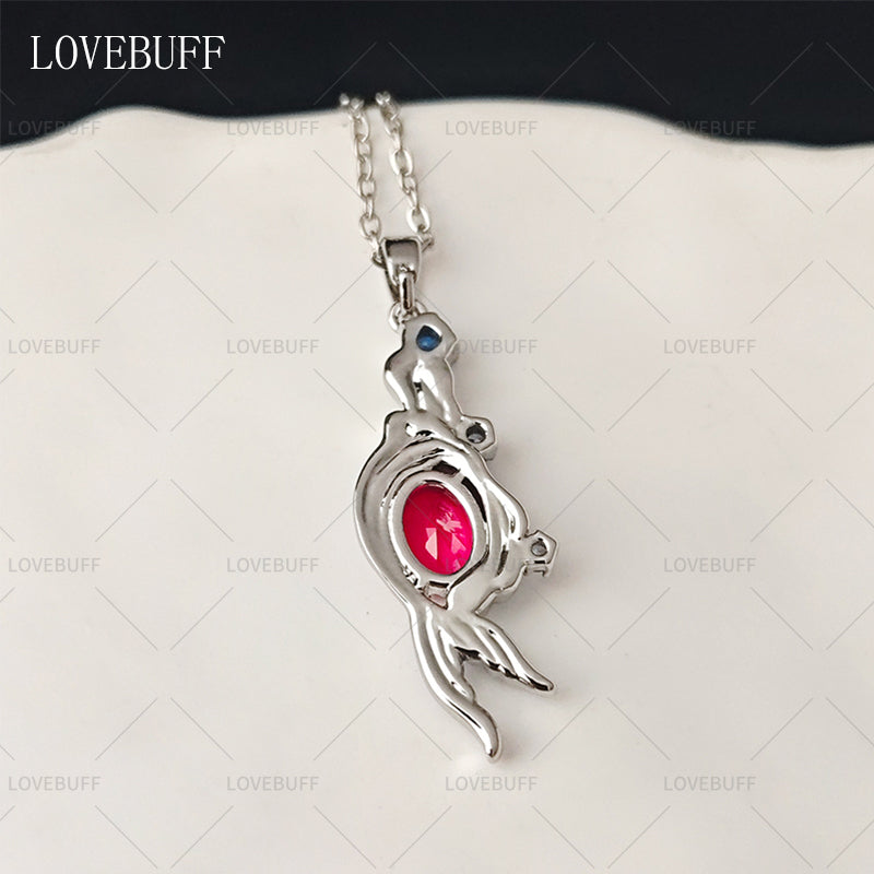 LOVEBUFF Love and Deepspace LaDs Rafayel Mermaid Bond Mark Inspired Fish Pendant Necklace