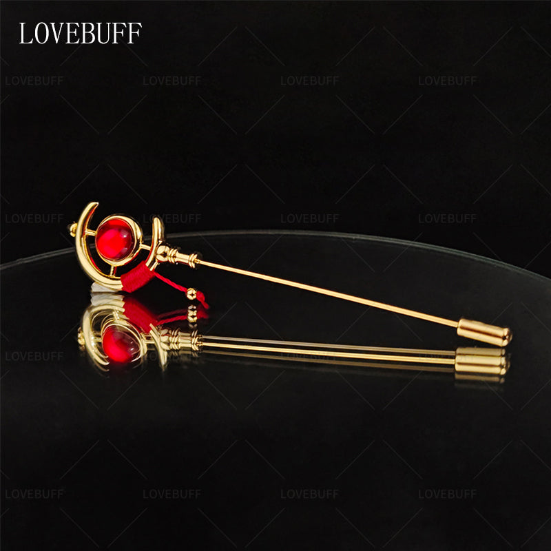 LOVEBUFF Frieren: Beyond Journey's End Magic Wand Staff Inspired Pin Brooch