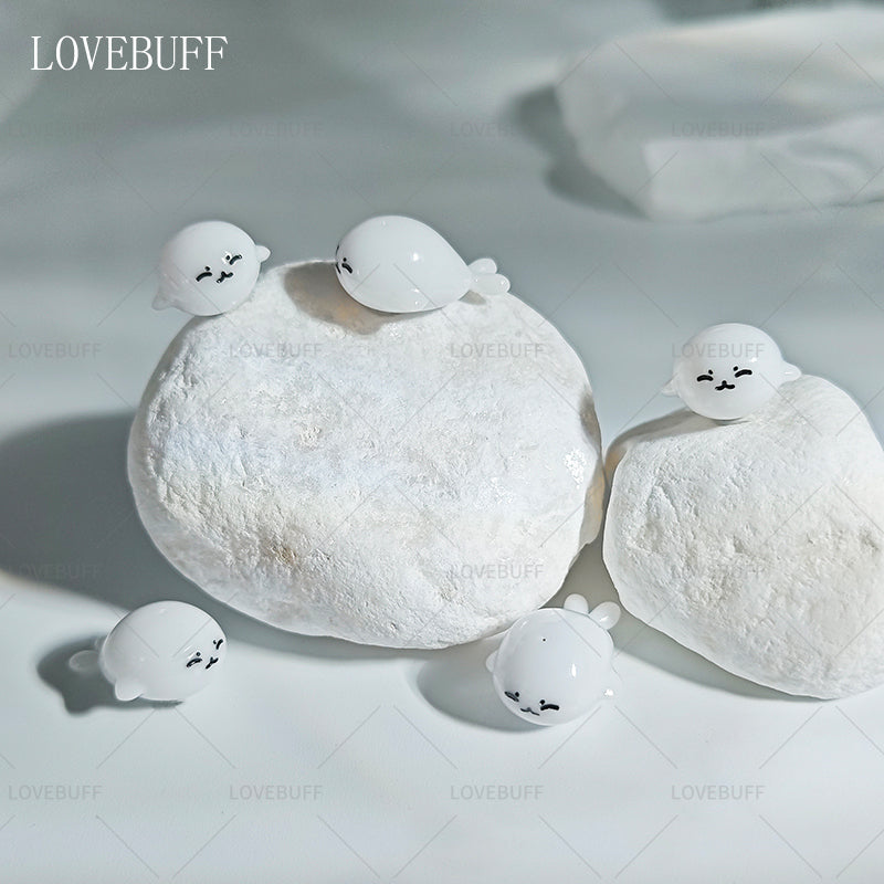 LOVEBUFF love and Deepspace LAD Zayne Seal Miniature Figurine Resin Decor 5pc Set