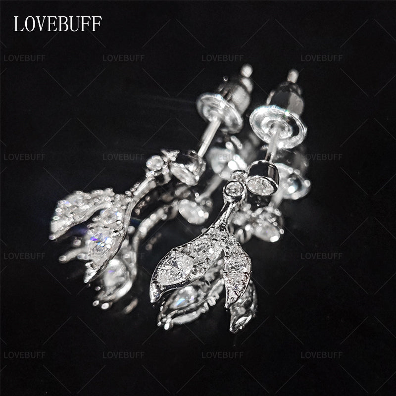 LOVEBUFF Love And Deepspace Wedding Ring Inspired Silver Earrings