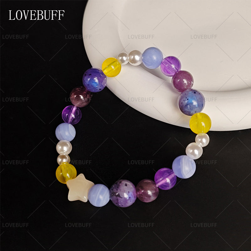 LOVEBUFF LAD You and Midsummer Xavier Coolsplash Soak MC's Star & Round Beads Bracelet
