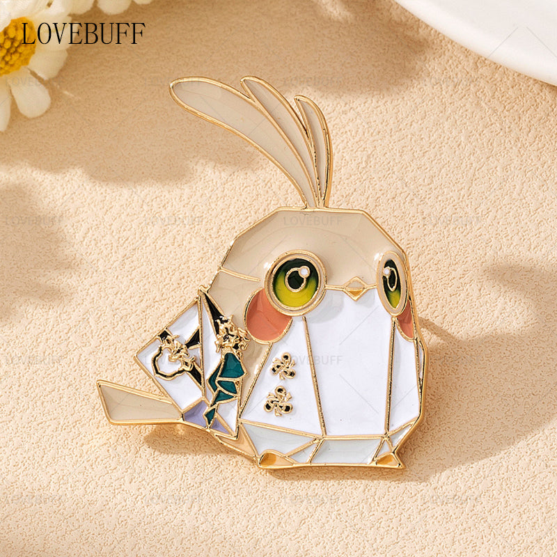 LOVEBUFF Honkai:Star Rail Origami Bird Inspired Enamel Pin Badge Brooch