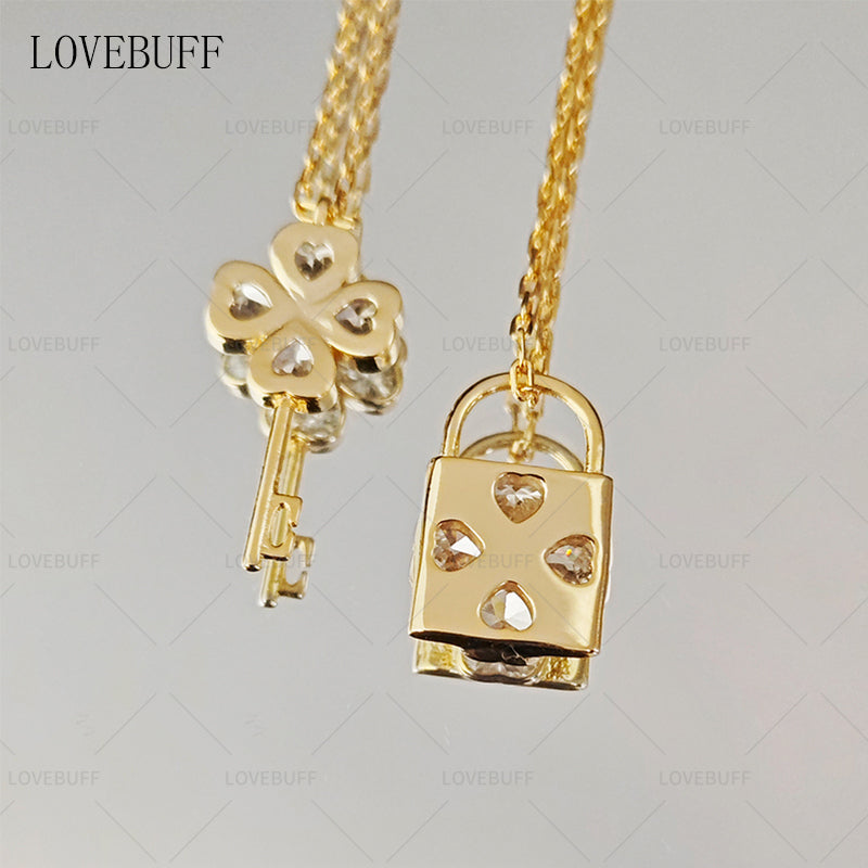 LOVEBUFF Shugo Chara Humpty Lock Dumpty Key Inspired Necklace
