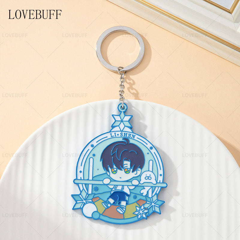 LOVEBUFF love and Deepspace Workout Rafayel Zayne Xavier Sylus Medal Badge Pendant Bag Charm Keychain