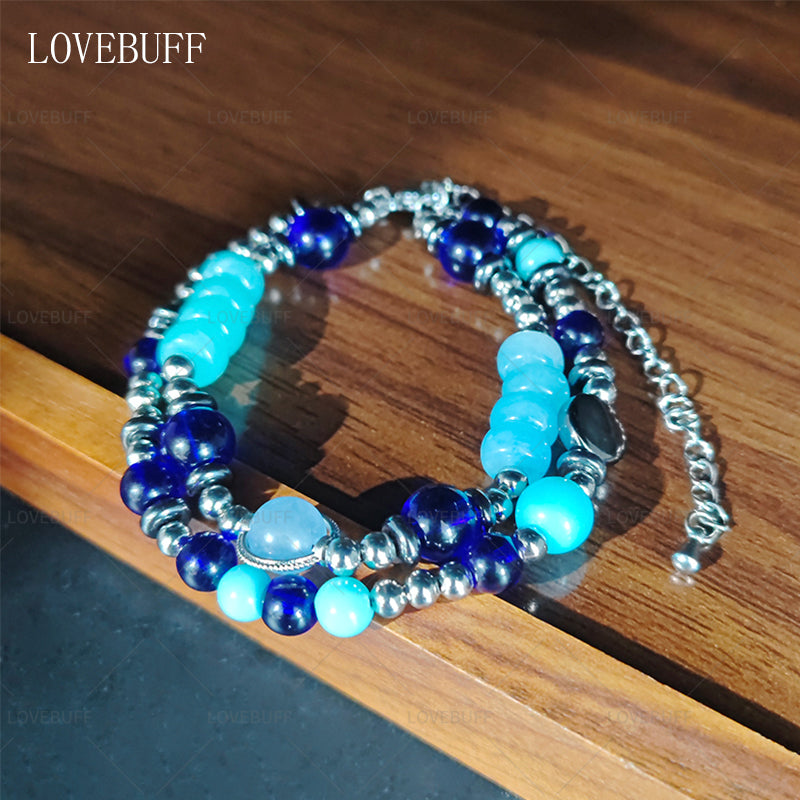 LOVEBUFF LAD You and Midsummer Zayne Runaway Waves MC's Beaded Layered Bracelet