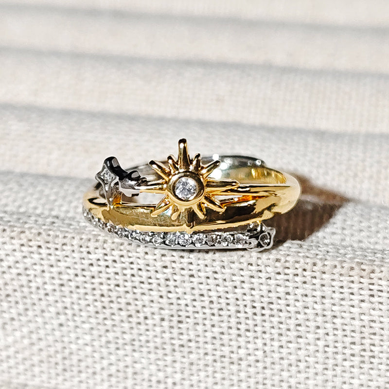 LOVEBUFF Tears of Themis 5th Anniversary Rings Wedding Bands