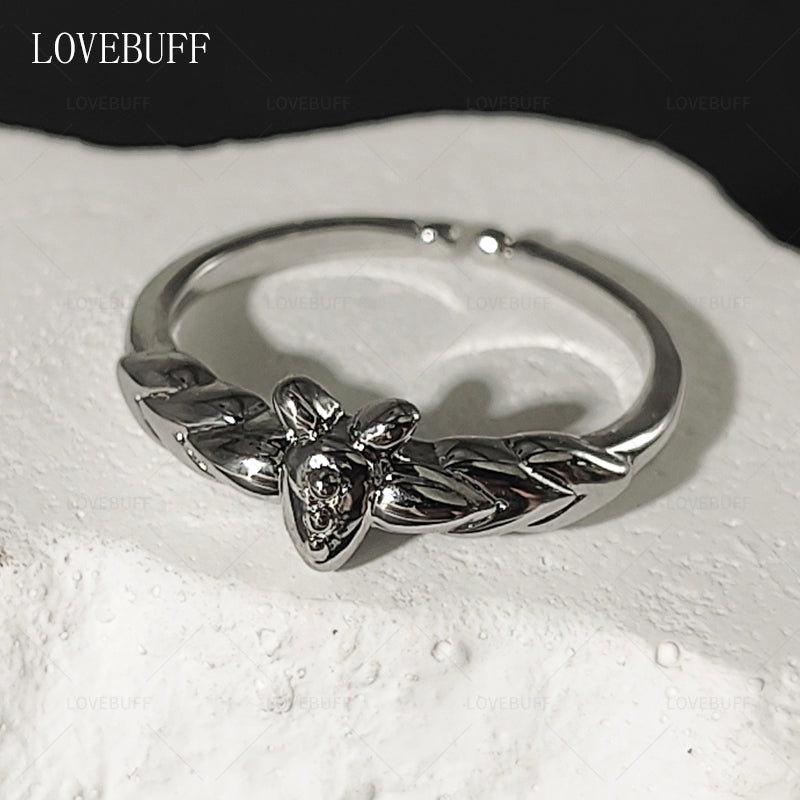 LOVEBUFF Frieren: Beyond Journey's End Fern Echeveriasimulans Rose Inspired Adjustable Ring