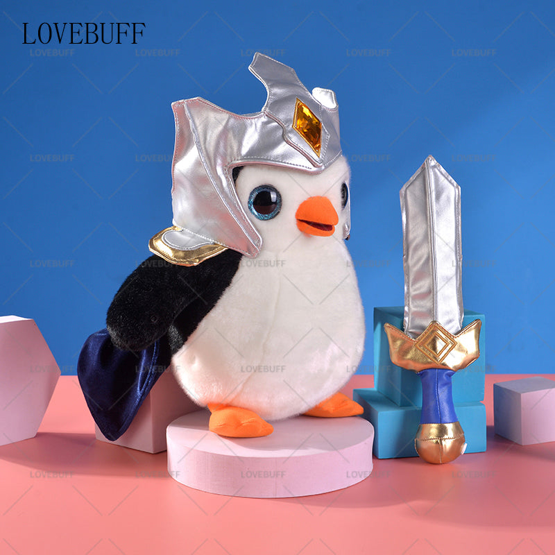 LOVEBUFF League of Legends LOL Featherknight Penguin Stuffed Animal Penguin Plushie Toy