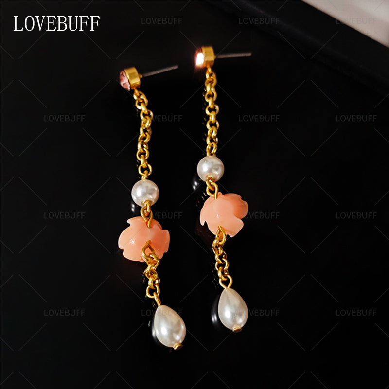 LOVEBUFF Love and Deepspace Once Upon a Frame Caleb Up Close MC's Flowering Pearls Earrings