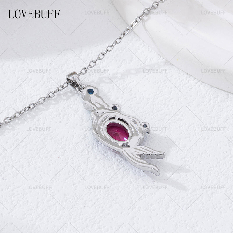 LOVEBUFF Love and Deepspace LaDs Rafayel Mermaid Bond Mark Inspired Fish Pendant Necklace