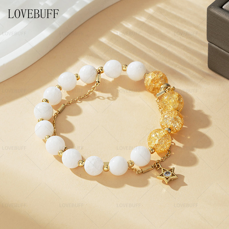 LOVEBUFF Love And Deepspace Xavier Secret Promise Winter's Sun Star Charm Beaded Bracelet