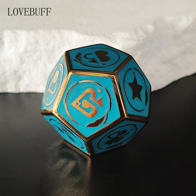 LOVEBUFF Honkai: Star Rail Aventurine's Stainless Steel Dice Collectible