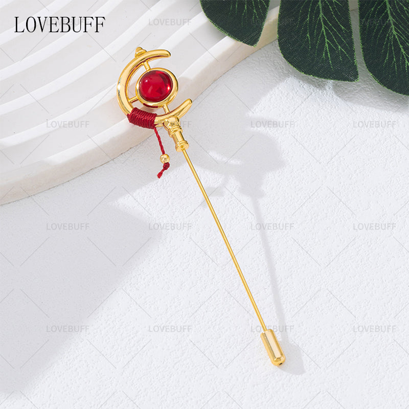 LOVEBUFF Frieren: Beyond Journey's End Magic Wand Staff Inspired Pin Brooch