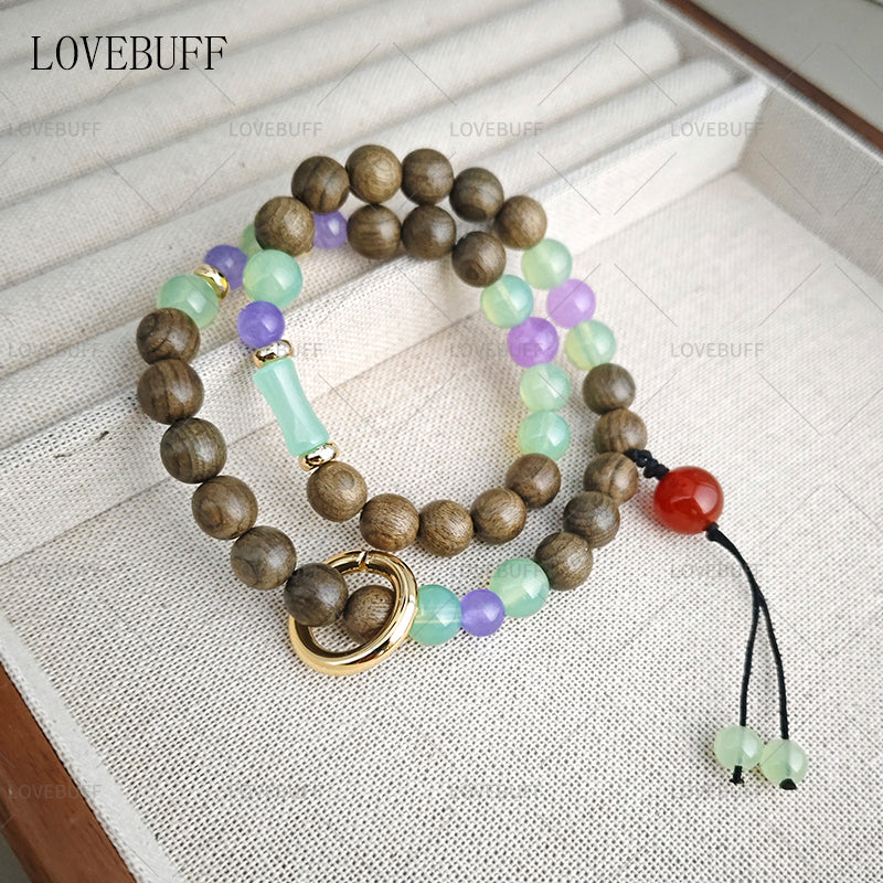 LOVEBUFF Light And Night Sariel Shaking Shadow Beaded Bracelet