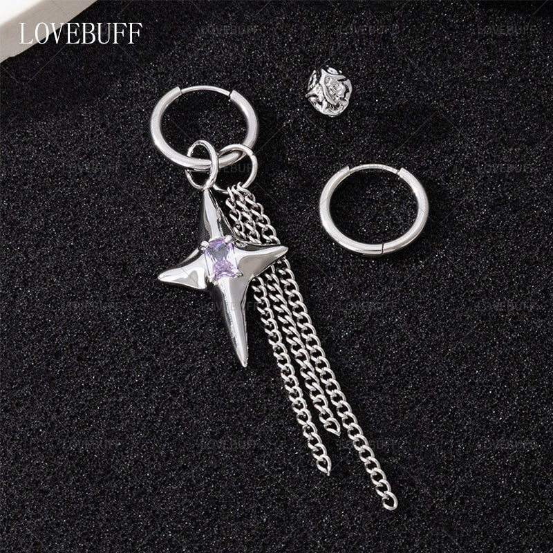 LOVEBUFF Love And Deepspace Heartbeats Ablaze Xavier Offbeat Track Sparkling Starlight Earrings