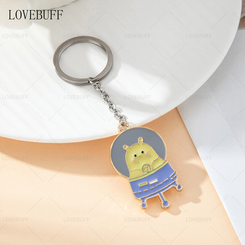 LOVEBUFF love and Deepspace Artsy Birb Happy Snowman Grumpy Crow Galaxy Kid Keychain 4pc Set