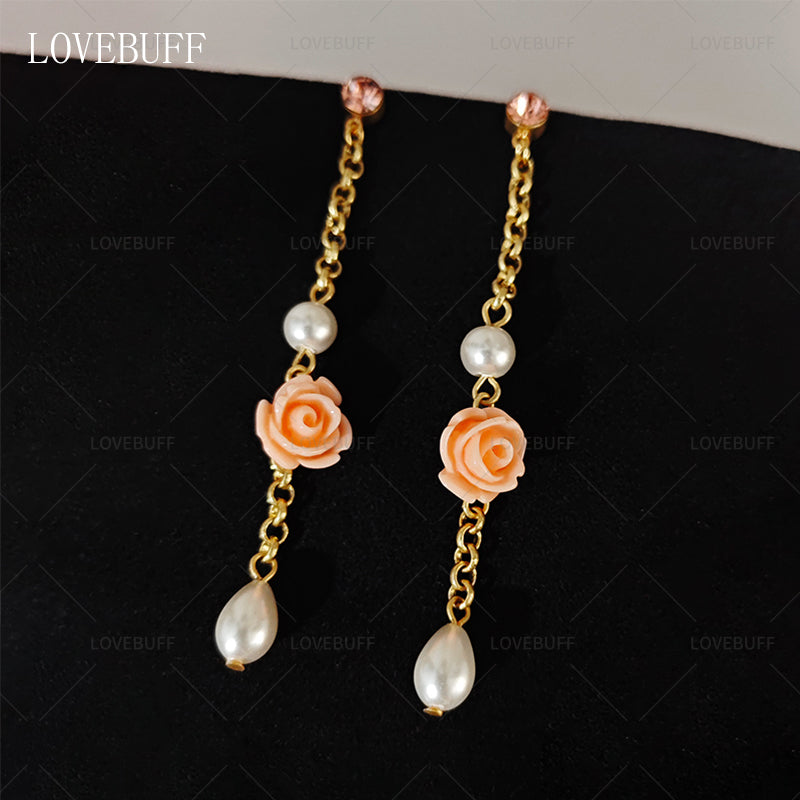LOVEBUFF Love and Deepspace Once Upon a Frame Caleb Up Close MC's Flowering Pearls Earrings