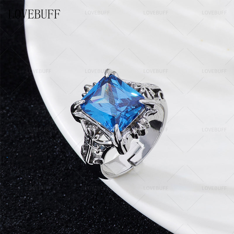 LOVEBUFF Black Butler Ciel Blue Phantomhive Ring