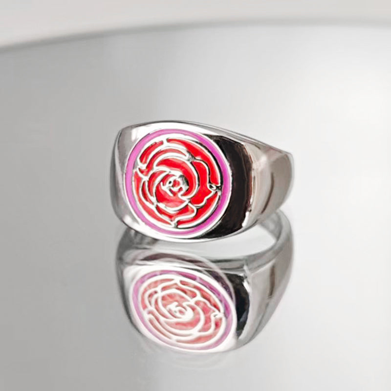LOVEBUFF Revolutionary Girl Utena Tenjô Rose Signet Ring