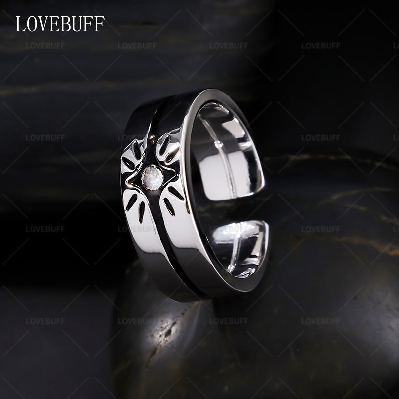 LOVEBUFF LAD Affinity 100 Rafayel Zayne Xavier Ring Style Silver Open Band