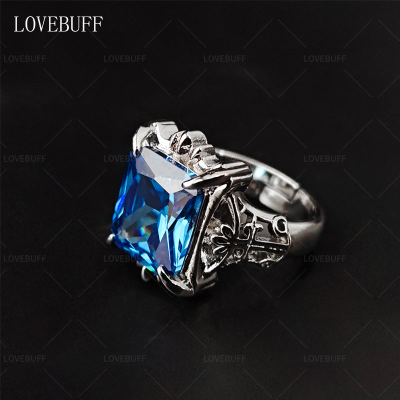 LOVEBUFF Black Butler Ciel Blue Phantomhive Ring