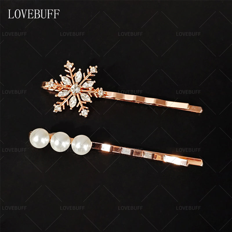 LOVEBUFF LAD Zayne Affinity 115 Snowflake Peal Hair Pin 2pc Set