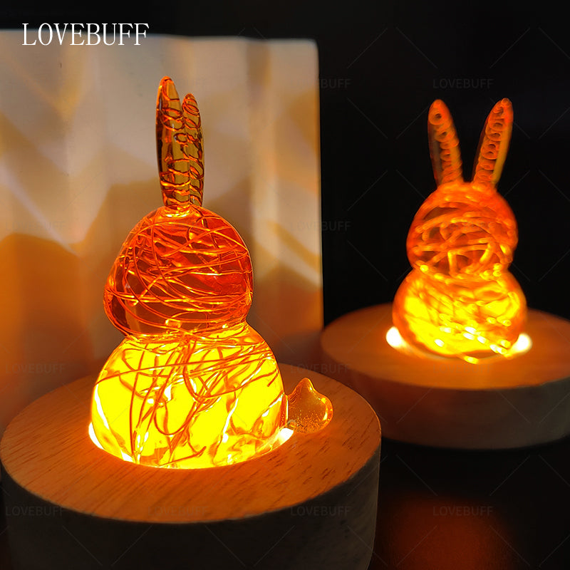 LOVEBUFF Reverse: 1999 Unilog Bunny Rabbit Figurine Collectible Desk Decor