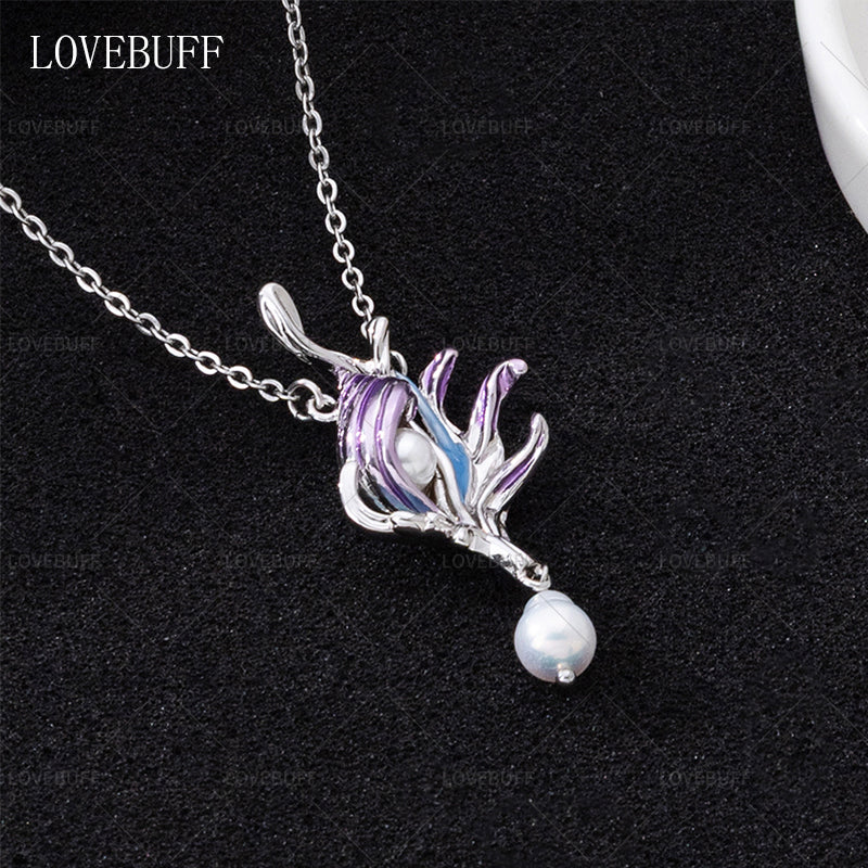 LOVEBUFF Love And Deepspace Rafayel Lemurian Sea God Seasnail Pendant Necklace