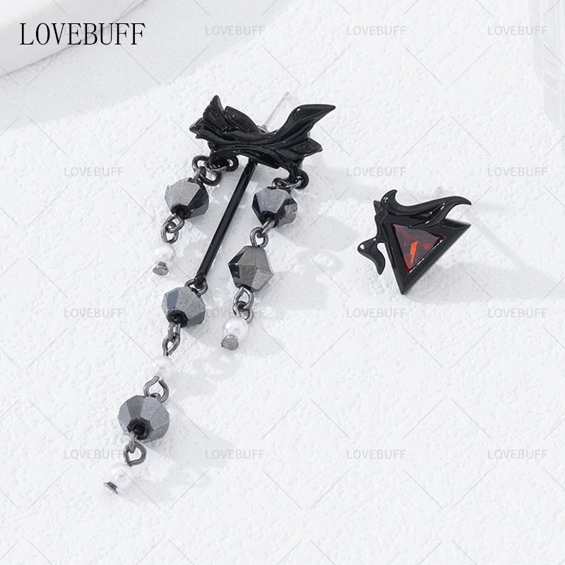 LOVEBUFF Love And Deepspace Heartbeats Ablaze Sylus Improvised Flow Earrings