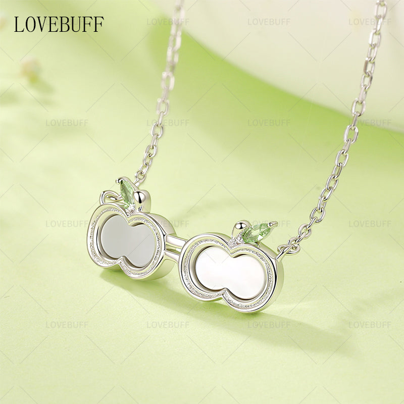 Love and Deepspace Caleb Apple Shaped Goggles Inspired Silver Necklace