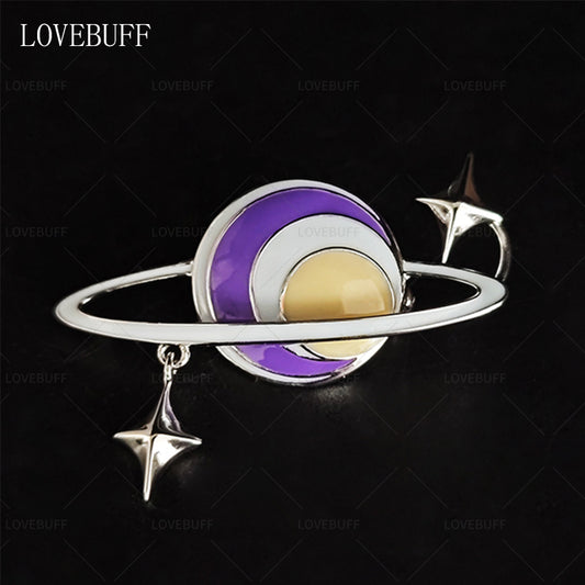 LOVEBUFF LAD Xavier Carefree Comfort Outfit Accessory Star Planet Pin Brooch