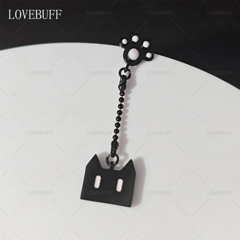 LOVEBUFF Black Cat Earrings 1 Pair