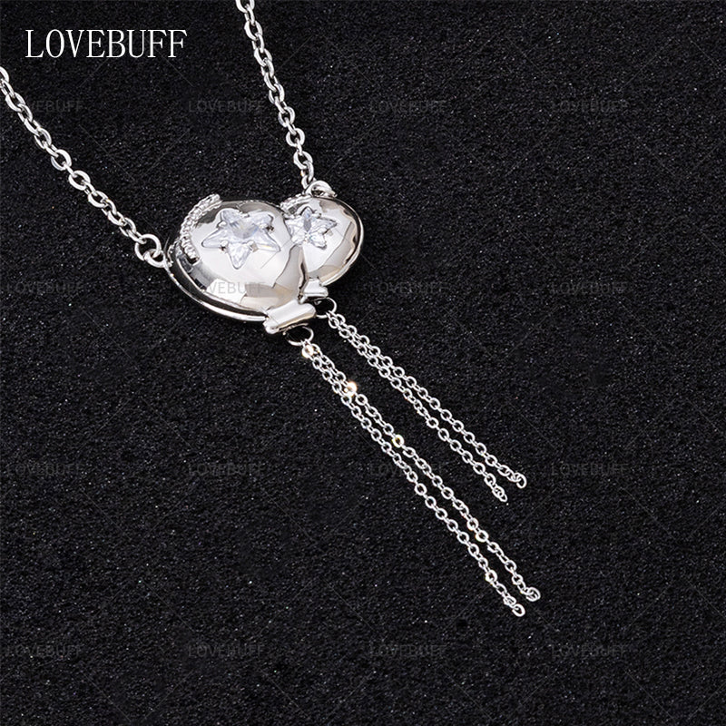 LOVEBUFF Platinum Plated Copper Balloon Pendant Necklace (ships in 1 month)