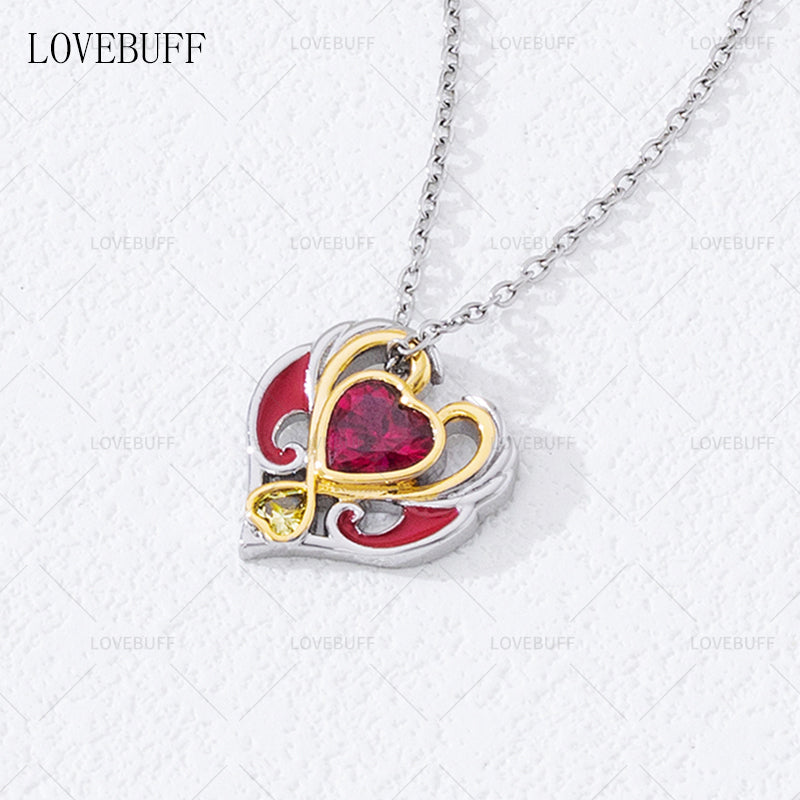 LOVEBUFF LoliRock Iris's Heart Pendant Necklace